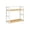 #4-White【1x Shelf】, variant on Spice Rack Kitchen Organizer, Two-tier Metal and Wood Storage Shelf for Seasonings and Canned Goods, Countertop Space Saver with Non-slip Pads, Topliu