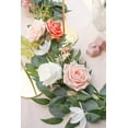 thumbnail image 4 of Artificial Flowers 16pcs 3.5" Real Looking Blush Foam Fake Hybrid Tea Roses with Stems for DIY Wedding Bouquets Pink Bridal Shower Centerpieces Floral Arrangements Party Tables Home Decoration, 4 of 5