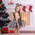 thumbnail image 6 of Wancir Winter Dress Girls Girls Christmas Role Play Christmas Tree Outfits Poncho Stage Sweater Pencil, 6 of 7
