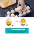 thumbnail image 3 of Caja de plástico para huevos, contenedor de almacenamiento de huevos, sin BPA, almacenamiento apilable para nevera de huevos con tapa para 16 huevos, para neveras de cocina que se mantienen frescas Adepaton WLJ-1164, 3 of 5
