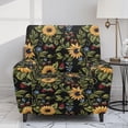thumbnail image 2 of Kuiaobaty Sunflower Strawberry Recliner Chair Cover Large Reclining Sofa Slipcover Breathable Recliner Couch Cover Washable Reclining Slipcover with Pocket for Pets, 2 of 8