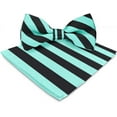 thumbnail image 3 of Vittorio Farina Striped Bow Tie & Pocket Square, 3 of 170