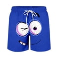thumbnail image 5 of ibiyuan Men Swim Trunks 5 Inch Funny Expression Graphic Funny Beach Board Shorts Drawstring Waist Mens Bathing Suit Men's Swimwear, 5 of 5