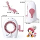 thumbnail image 3 of Artefacto De Tejer Cilindro de máquina de tejer lana de pingüino tejido a mano calcetines telar (rosa), 3 of 5