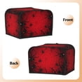 thumbnail image 2 of KLL Spiders On The Web And Space Print 4 Slice Toaster Dust Covers Kitchen Small Appliance Cover with 2 Pockets,Can hold Jam Spreader Knife & Toaster Tongs (12.4 x 10.6 x 8.2), 2 of 6