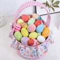 thumbnail image 5 of dajkiuy Easter Bunny Basket Egg Buckets, Cute Tote Bags Egg Hunt Basket for Easter Party Gifts, 5 of 6