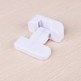 thumbnail image 2 of Pestillo para niños pequeños, cerraduras para nevera, seguridad para bebés, cerradura para niños, adhesivo, no necesita herramientas ni taladro (2 unidades, blanco), 2 of 5