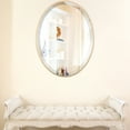 thumbnail image 3 of OVALCREST - Singapore Framed Floating Oval Mirror - Gold Leaf - 12 5/8" x 16 5/8", 3 of 8