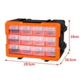thumbnail image 4 of Caja de herramientas Caja de componentes Piezas de plástico de tornillos transparentes combinados Caja de almacenamiento Accesorios D Soledad  organizador de hardware, 4 of 4
