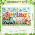 thumbnail image 2 of Wooden Cross Christian Banner Floral Decor Faith Display Colorful Butterflies Light Blue Background Religious Backdrop for Church Events Religious Gatherings Faith Sharing, 2 of 9