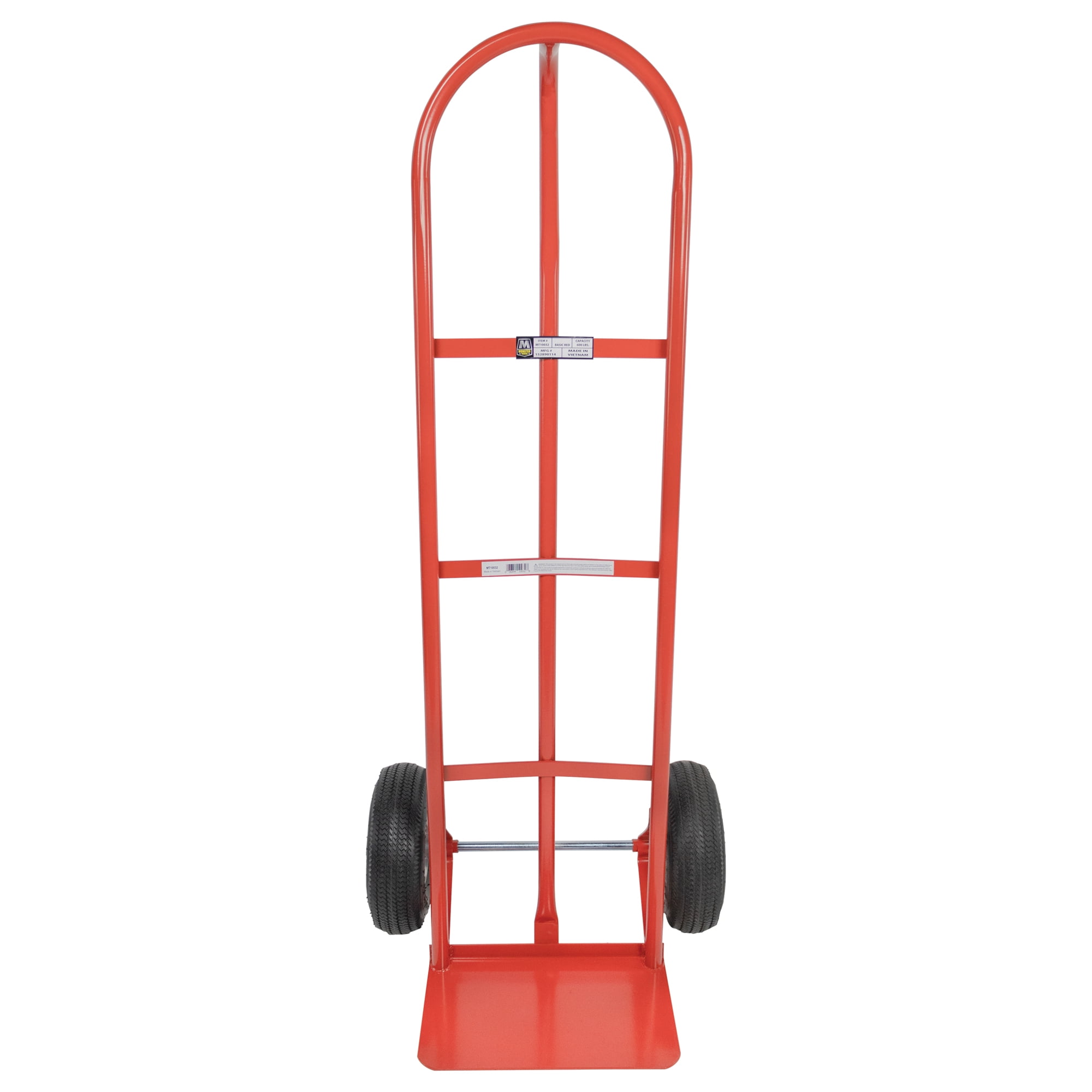 Monster Trucks MT10032 MEGA MAXX™ Steel Hand Truck, Loop Handle, 400lb. Capacity, Red