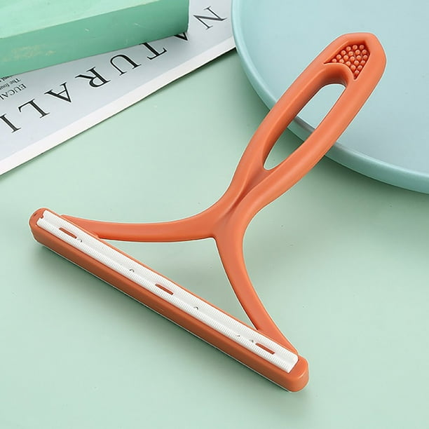 Xihbxyly Quitapelusas de Doble Cara, Cepillo de Afeitar Manual para Suéteres y Ropa, Limpiador de Pelos y Pelusas de Mascotas, Cuidado Rápido y Eficiente de Telas, Diseño Portátil, Cobre Duradero, Ta