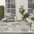 thumbnail image 4 of Nourison Garden Oasis Indoor/Outdoor Grey 8' x 10' Area Rug (8x10), 4 of 9
