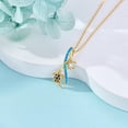 thumbnail image 4 of 14K Solid Gold Turtle Necklace Real 14K Gold Turtles Pendant Necklace 14 Carat Turtle Jewelry Gifts for Women, 4 of 7