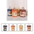 thumbnail image 1 of Gift Box Floral Print Widely Applied Round Shape Lid Bucket Florist Gift Packaging Box for Party, 1 of 8
