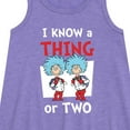 thumbnail image 2 of Dr. Seuss - I Know A Thing Or Two - Toddler and Youth Girls A-line Dress, 2 of 5