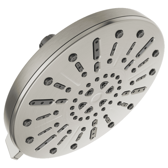 Delta 4-Setting Raincan Shower Head in Spotshield Brushed Nickel