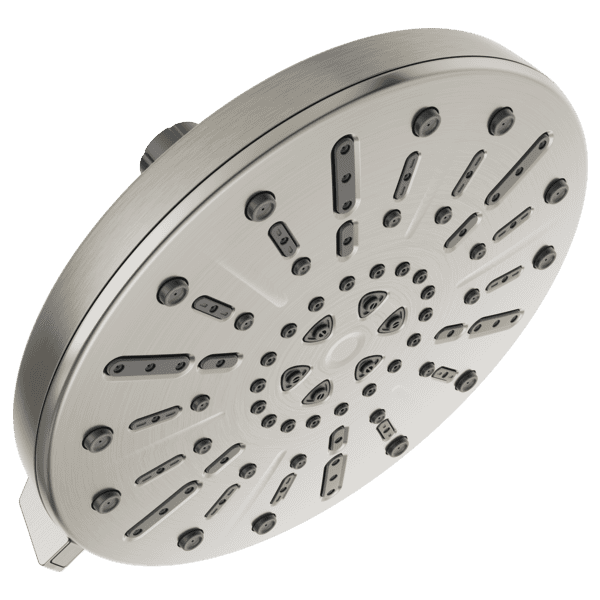 Delta 4-Setting Raincan Shower Head in Spotshield Brushed Nickel