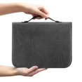 thumbnail image 2 of HELLHERO PU Leather Bible Bag with Durable Handle, Portable Bible Carrying Case for Church, Outdoor Study and Daily Use for Men and Women, 2 of 12