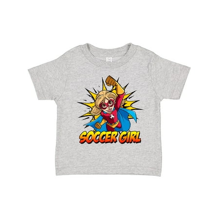 

Inktastic Soccer Girl Superhero Gift Toddler Toddler Girl T-Shirt