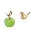 thumbnail image 1 of Estatua,Escultura de fruta artificial,estatua y artesanía,Colección de figuras de cerámica para decoración del hogar,Figura de pájaros,Figura de pájaro dorado,decoración del, 1 of 8