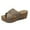 Khaki, variant on Fukaraa Open Toe Wedge Sandals Women Wide Width Platform Summer Wedding Dressy