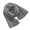thumbnail image 3 of Women's Winter Knit Warm Scarf Super Soft Long Knit Scarves (Grey One Size), 3 of 5