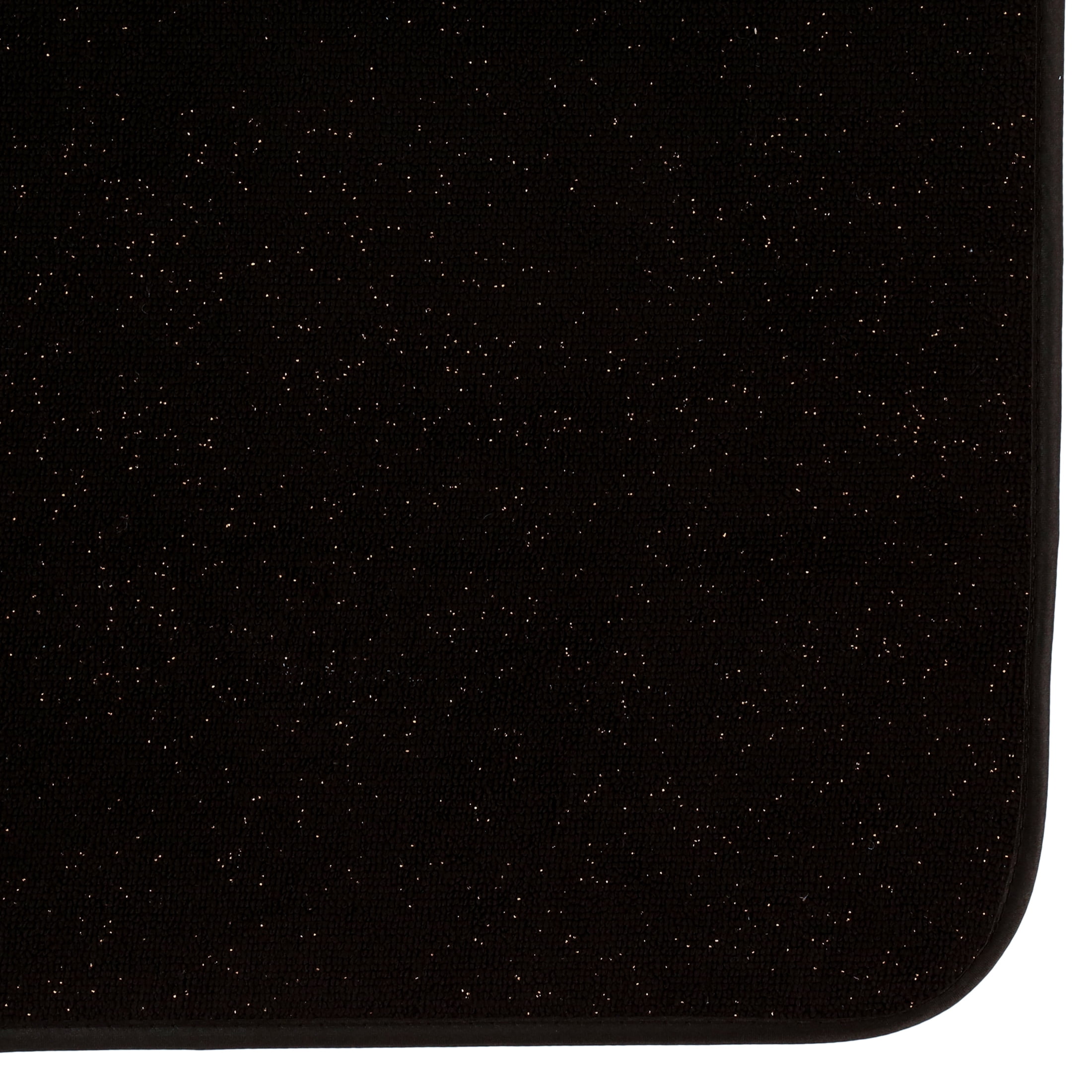 Thyme & Table Black & Gold Absorbent Dish Drying Mat 17.5 x 24 Inches
