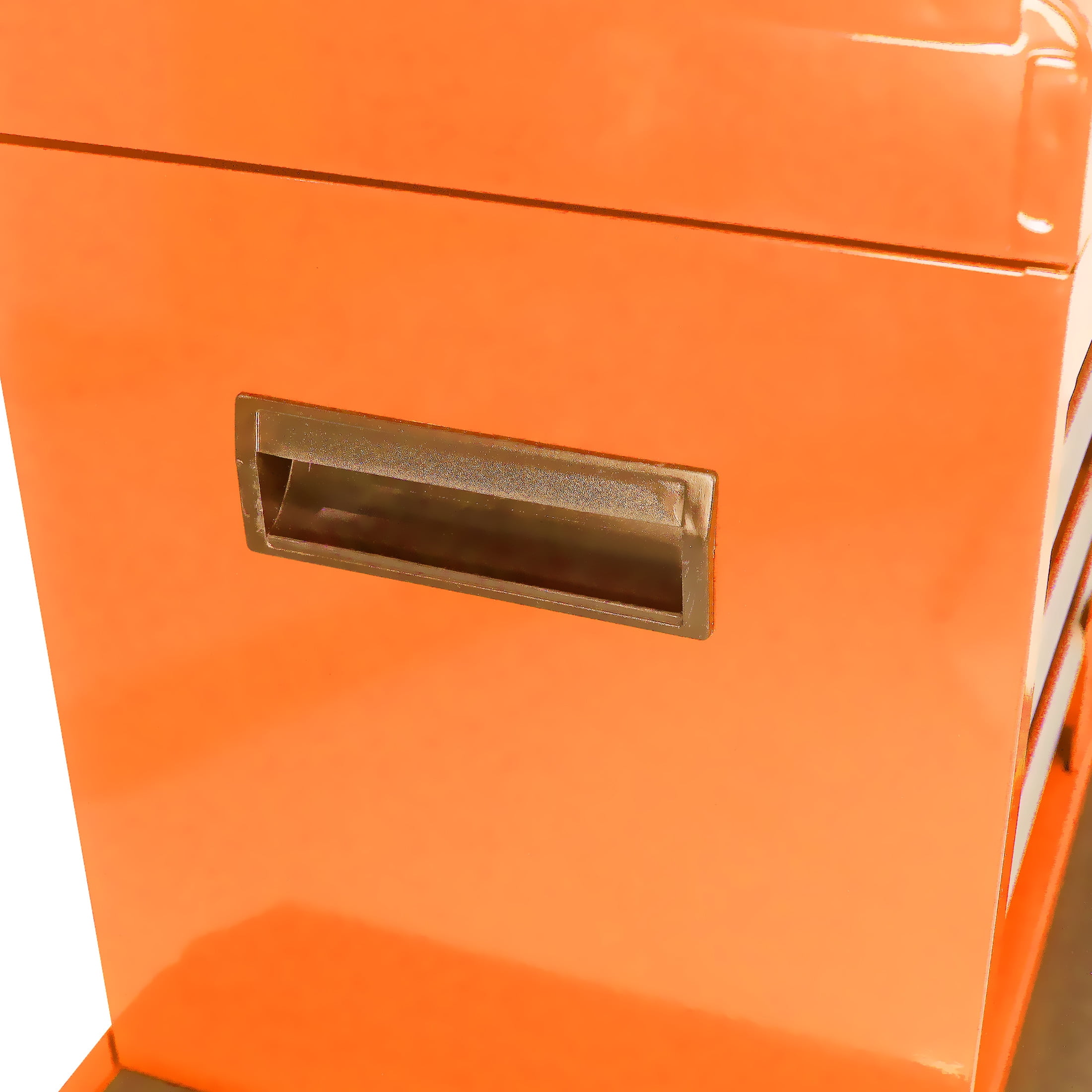 Noble House Rolling Tool Chest, 5-Drawer Metal Storage Box Organizer with Detachable Top & Adjustable Shelf, Orange