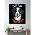 thumbnail image 2 of Bernese Mountain Dog Poster Wall Art, Modern Wall Decor, 24x36 UNFRAMED, 2 of 3