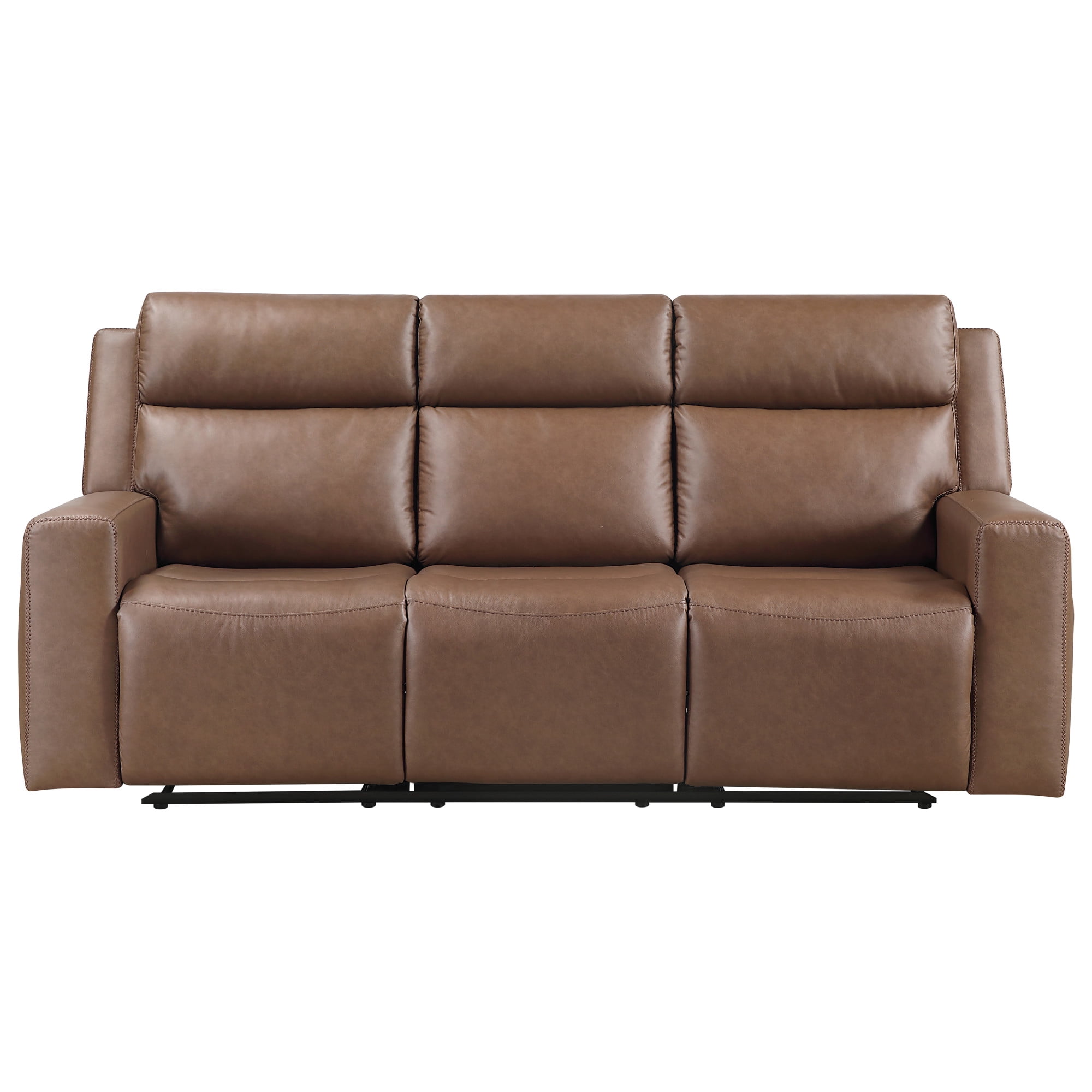 Steve Silver Barron Manual Reclining 85 inch Wide Brown Sofa