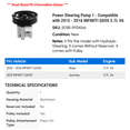 thumbnail image 2 of Power Steering Pump 1 - Compatible with 2015 - 2016 INFINITI QX50 3.7L V6 - Autopart Premium, 2 of 2