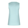 thumbnail image 7 of Timegard Tank Tops for Women Round Neck Button Sleeveless Solid Color Dressy Casual Tunic Top Blouse, 7 of 7