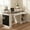 White, variant on CQSXDA Functional 55 Inch Barn Door Design Office Desk with Pegboard, Monitor Stand and Storage for Study or Living Room Use,Dark Walnut