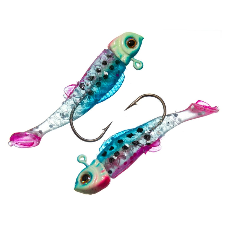 Ozark Trail 1/16 Ounce Blue/Pink Rigged Paddle Tail Minnow Ozark Trail 1/16 Ounce Blue/Pink Rigged Paddle Tail Minnow