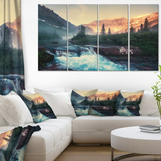 Glacier National Park Montana - Landscape Canvas Art Print