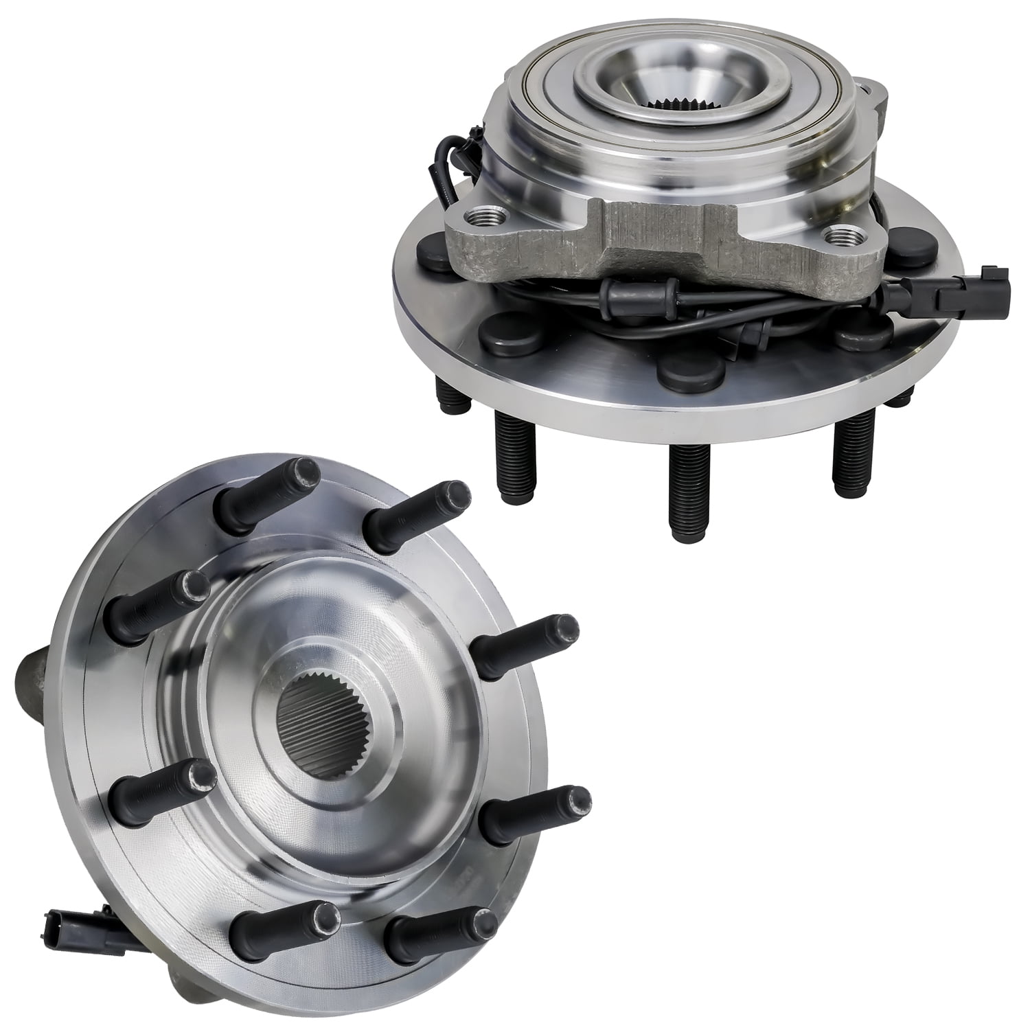 2 Driver & Passenger Side fits 4x4 Only Front Wheel Hub and Bearing Assembly Set 8-Lug w/ABS Detroit Axle Pair 