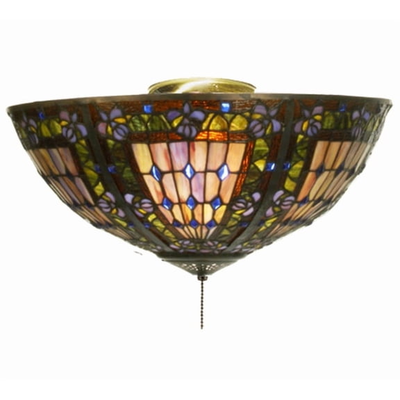 Meyda Tiffany 97658 Fleur-De-Lis Flushmount