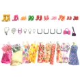 thumbnail image 3 of Conjunto de 32 Uds. De ropa de muñeca para niña, cosido cuidadosamente para vestir a muñeca bebé 1: montura negra Zulema trajes de vestir de muñeca, 3 of 7