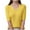 Yellow1, variant on Maean Girls Shirt Short Sleeve Ribbed Lightweight V Neck Tops Girl Kids Summer Casual Blouses
