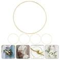 thumbnail image 3 of LEEYNEER Metal Hoops Rings Macrame Ring Catcher Dream Craft Wreath Hoop Wire Gold Circle Dreamcatcher Floral Flower Christmas, 3 of 9