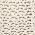 thumbnail image 6 of Round Pouf Ottoman –18"x18"x14" Hand-Knitted Cotton Pouffe –Cable Footstool –Boho Dori Hassock –Pre-Stuffed Poof – Extra Seat -Poofy Footrest for Living Room, Bedroom, Nursery, Nook –Ivory, 6 of 19