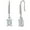 Radiant Dangle, variant on Black Halo Oval Cut Stud Earrings for Women Simulated Diamond Sterling Silver Ginger Lyne