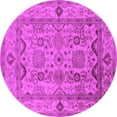 thumbnail image 1 of Ahgly Company Indoor Round Oriental Pink Traditional Area Rugs, 8' Round, 1 of 4
