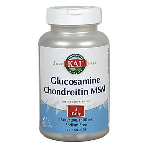 Glucosamine Chondroitin 60 Tablets - Glucosamine Chondroitin & MSM By KAL - 60 Tablets