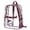 Wine, variant on Gtoiithly School Clear Backpack for Teens Start Season Transparent Schoolbag Large Capacity Outdoor Backpack Transparent PVC Backpack Wine M