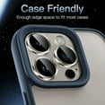 thumbnail image 7 of JETech Camera Lens Protector for iPhone 15 Pro 6.1-Inch and iPhone 15 Pro Max 6.7-Inch, 9H Tempered Glass Metal Individual Ring Cover, HD Clear, 3-Pack (Natural Titanium), 7 of 7