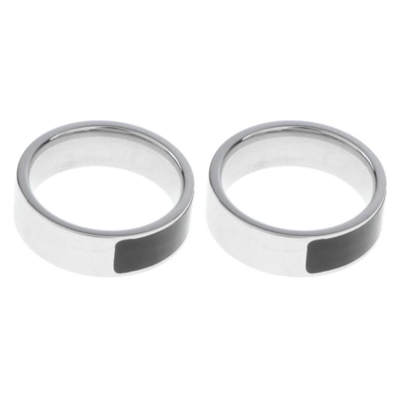 Youkk Intelligent Smart Finger Digital with Multifunctional and High-Tech Connect Stainless black US10 2Set