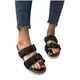 thumbnail image 4 of Amzcrzy Zapatos de mujer,Zapatos de mujer,Zapatillas de mujer, Pantuflas bajas con tacón plano y parte trasera hueca de color liso con costuras de coche para mujer Sandalias Mujer Zapatillas De Casa, 4 of 4