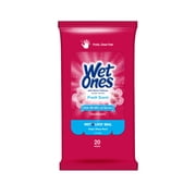 Wet Ones Antibacterial Hand Wipes Travel Pack, 20 Count (Pack of 10)